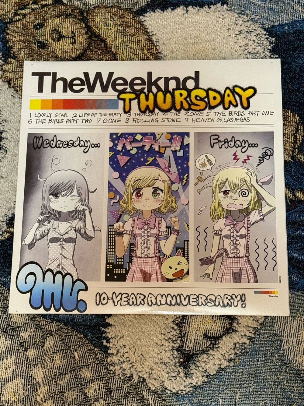 Rare The Weeknd Thursday 10 Year Anniversary Vinyl Anime Picture Disk limited